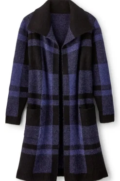 Hot Posh Plaid Cardigan Sweaters & Cardigans