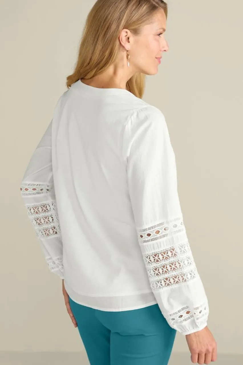 Best Prospera Lace Trim Top Tops