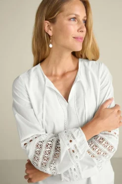 Best Prospera Lace Trim Top Tops