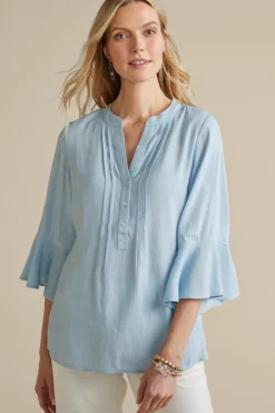 Outlet Raisa Linen Blend Top Tops