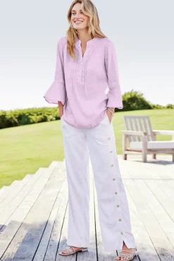 Outlet Raisa Linen Blend Top Tops