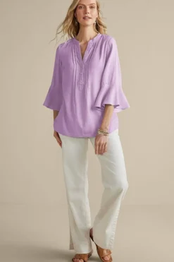 Outlet Raisa Linen Blend Top Tops