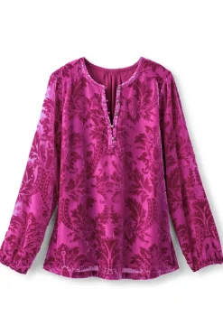 Online Reesha Velvet Top Tops