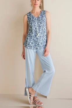 New Roxie Printed Pointelle Tank Tops