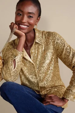 Best Sancerre Sequin Shirt Tops
