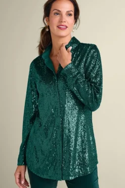 Best Sancerre Sequin Shirt Tops