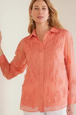 Online Savannah Embellished Tunic Tops
