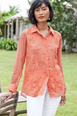 Online Savannah Embellished Tunic Tops