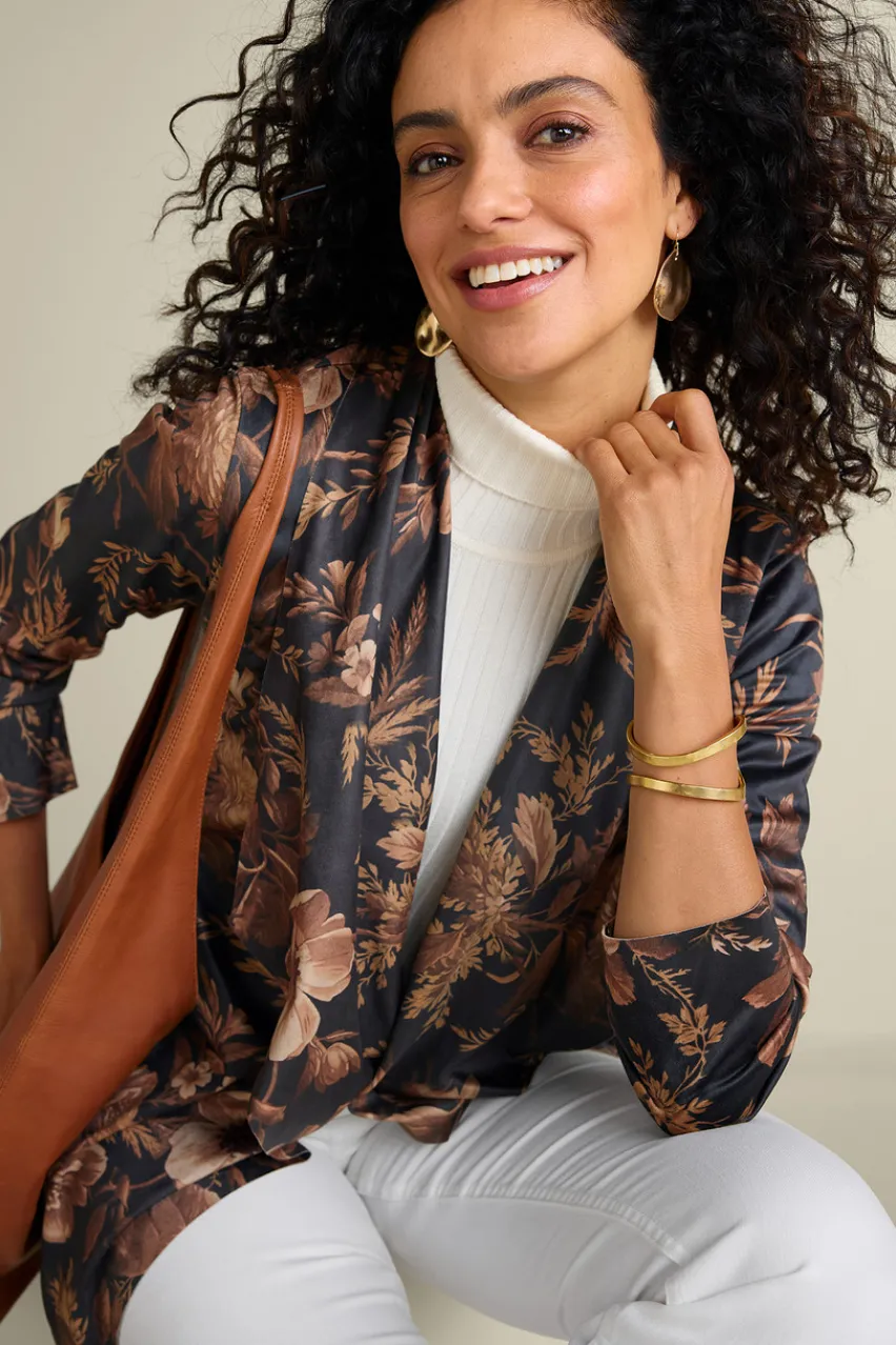 Hot Shape Drape Faux Suede Jacket Toppers|Jackets & Coats