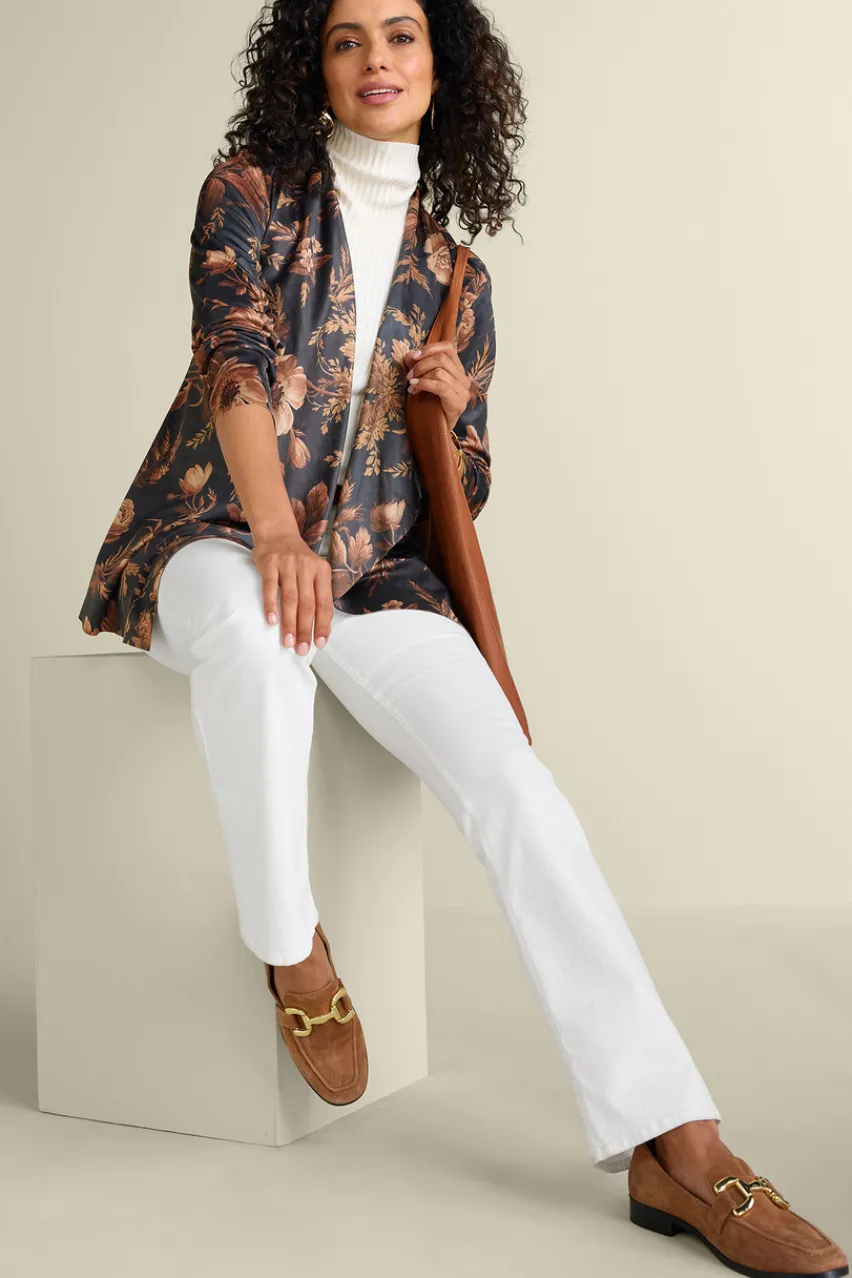 Hot Shape Drape Faux Suede Jacket Toppers|Jackets & Coats