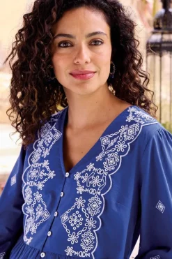 Online Shona Embroidered Top Tops