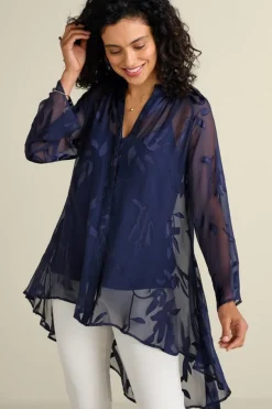 Sale Silk Convertible Shirt & Cami Tops