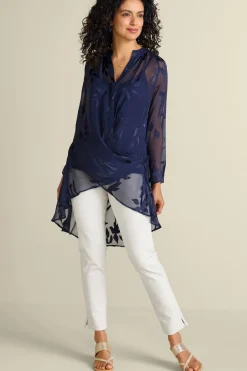 Sale Silk Convertible Shirt & Cami Tops