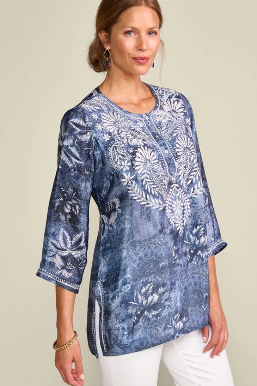 Silvia Embroidered Tunic Tops|Tunics & Leggings