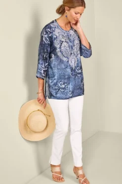 Silvia Embroidered Tunic Tops|Tunics & Leggings