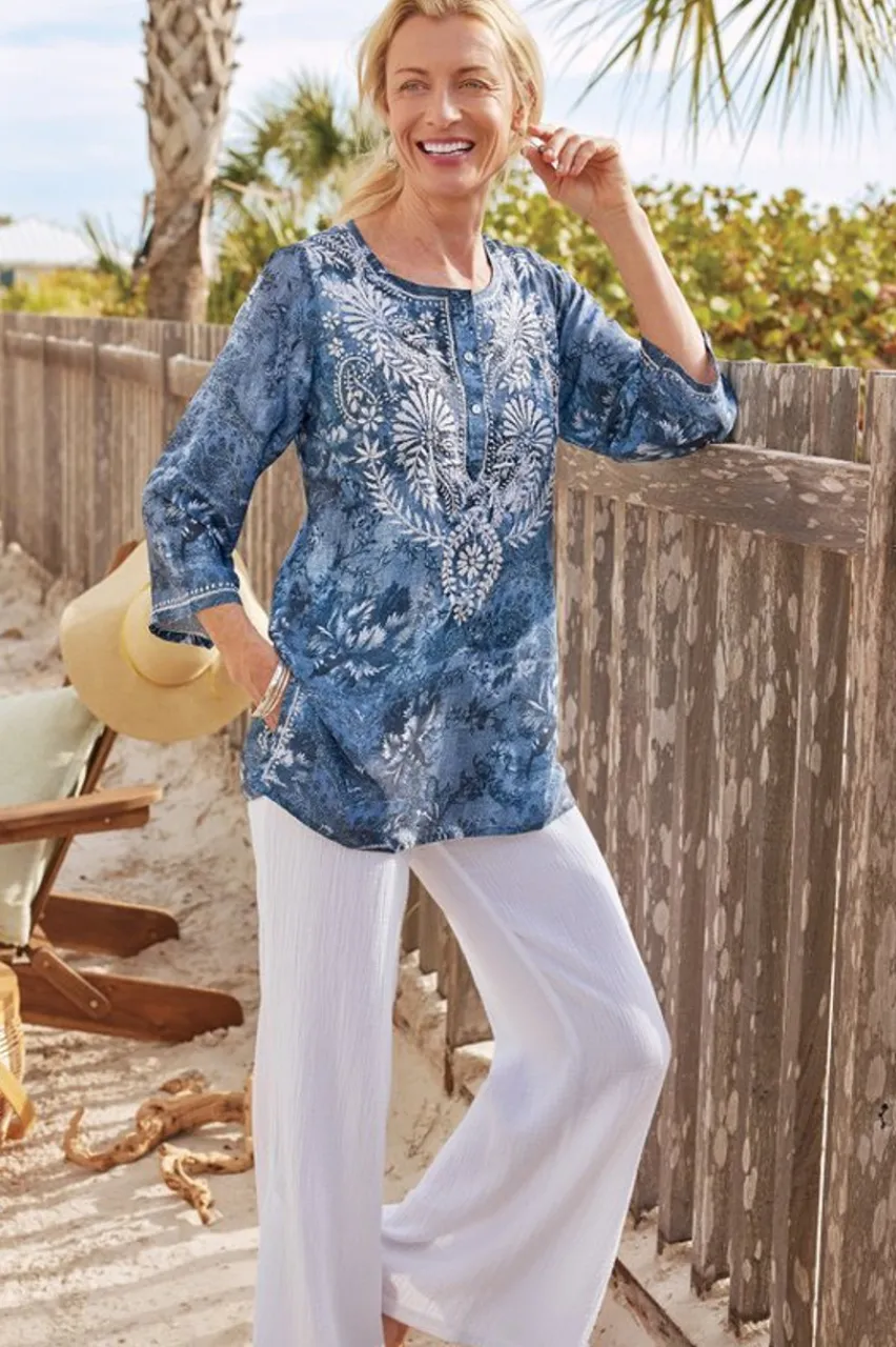 Silvia Embroidered Tunic Tops|Tunics & Leggings