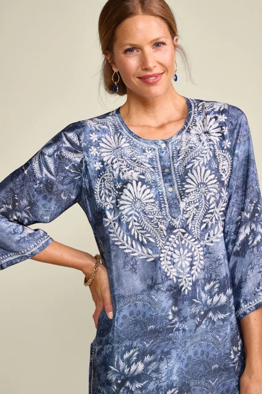 Silvia Embroidered Tunic Tops|Tunics & Leggings