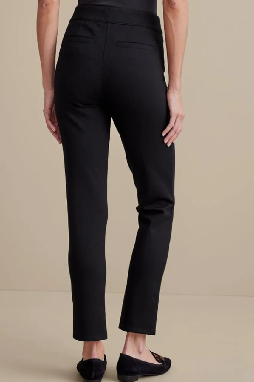 Hot Soft Essential Ponte Slim Ankle Pants Pants