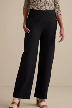 Clearance Soft Essential Ponte Wide Leg Pants Pants