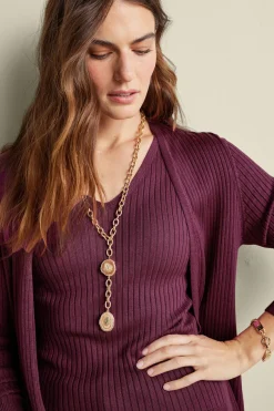 New Soft Essential Ribbed Long Cardi Tops|Sweaters & Cardigans