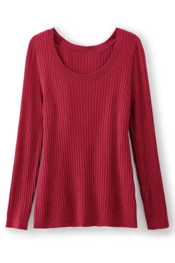 New Soft Essential Ribbed Pullover Sweater Tops|Sweaters & Cardigans