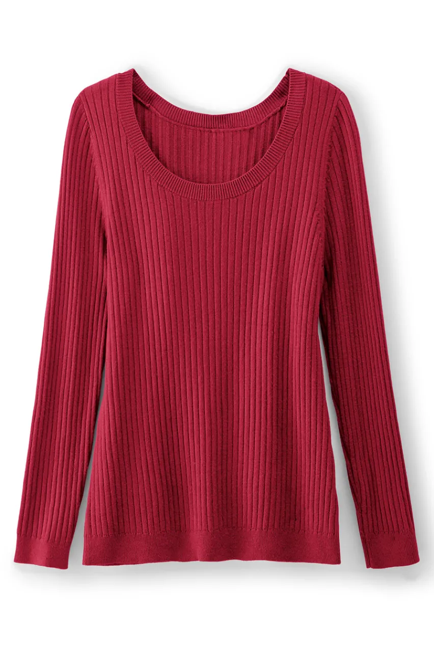 New Soft Essential Ribbed Pullover Sweater Tops|Sweaters & Cardigans
