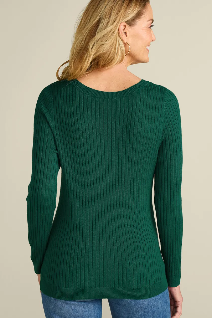 New Soft Essential Ribbed Pullover Sweater Tops|Sweaters & Cardigans