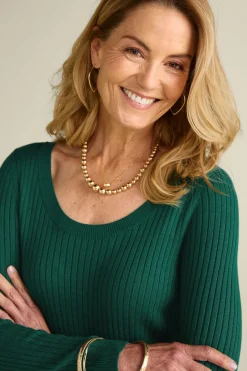 New Soft Essential Ribbed Pullover Sweater Tops|Sweaters & Cardigans