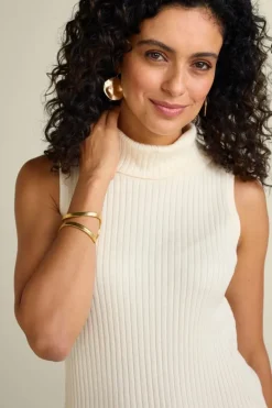 Discount Soft Essential Ribbed Turtleneck Tank Tops|Sweaters & Cardigans