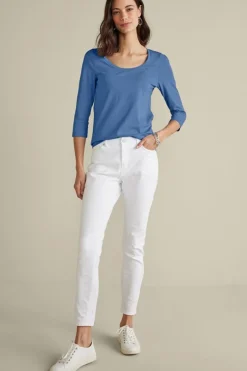 Hot Soft Essential Supima 3/4 Sleeve Tee I Tops