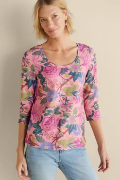 Hot Soft Essential Supima 3/4 Sleeve Tee I Tops