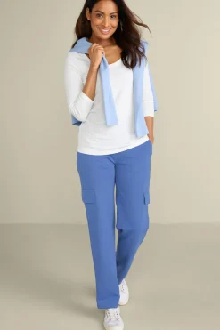 Hot Soft Essential Supima 3/4 Sleeve Tee I Tops