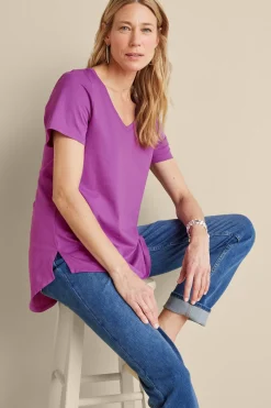 Discount Soft Essential Supima Isabel Short Sleeve Tunic Tops|Tunics & Leggings