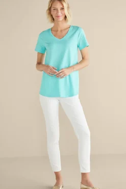 Discount Soft Essential Supima Isabel Short Sleeve Tunic Tops|Tunics & Leggings