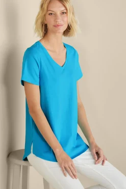 Discount Soft Essential Supima Isabel Short Sleeve Tunic Tops|Tunics & Leggings