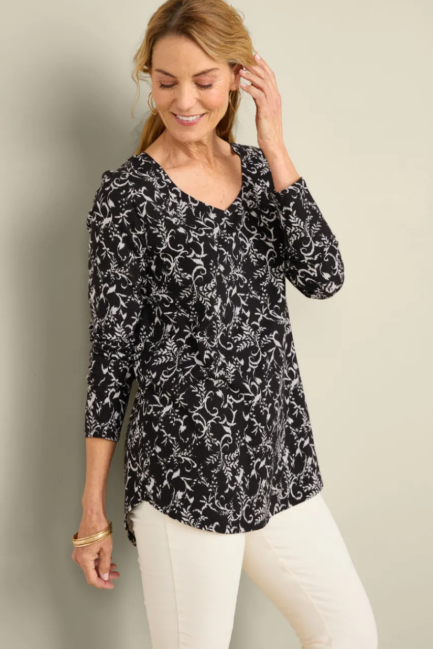 Online Soft Essential Supima Isabel Long Sleeve Tunic Tops