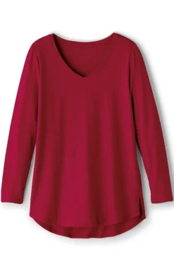 Online Soft Essential Supima Isabel Long Sleeve Tunic Tops