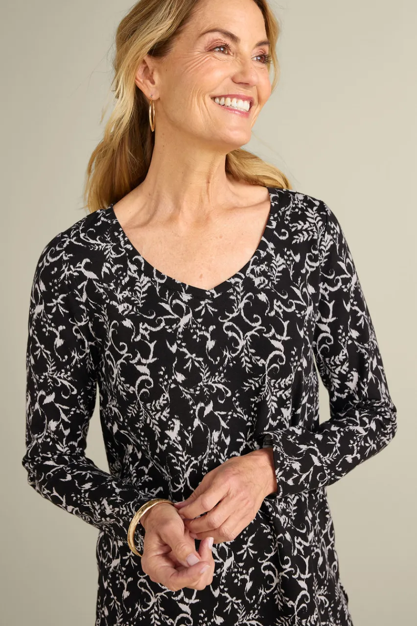 Online Soft Essential Supima Isabel Long Sleeve Tunic Tops