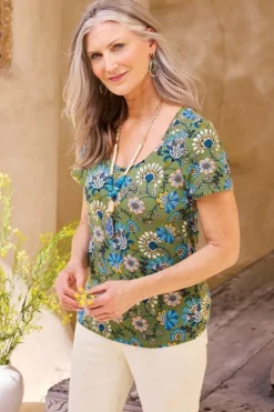 Discount Soft Essential Supima Short Sleeve Tee Tops