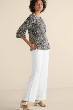 Online Sonoma Linen Blend Wide Leg Pants Pants