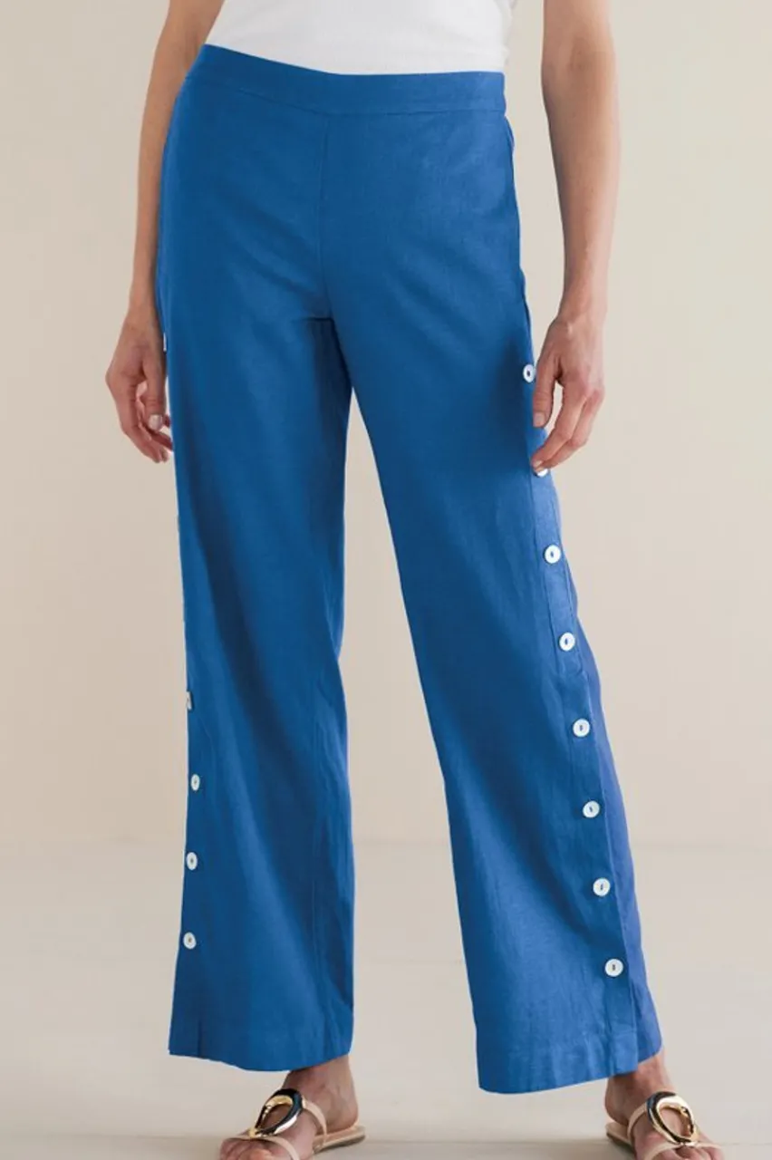 Online Sonoma Linen Blend Wide Leg Pants Pants