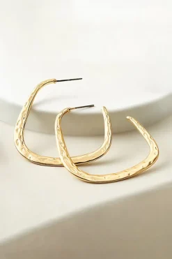 Hot Soreli Hammered Hoop Earrings Jewelry|Earrings