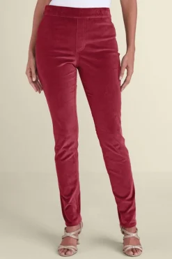 Best Sutton Velveteen Pull-On Slim Leg Pants Pants