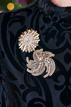 Discount Swirl Around Burst Brooch Jewelry|Necklaces