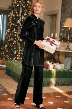 Sale Tai Velvet Tunic Tops