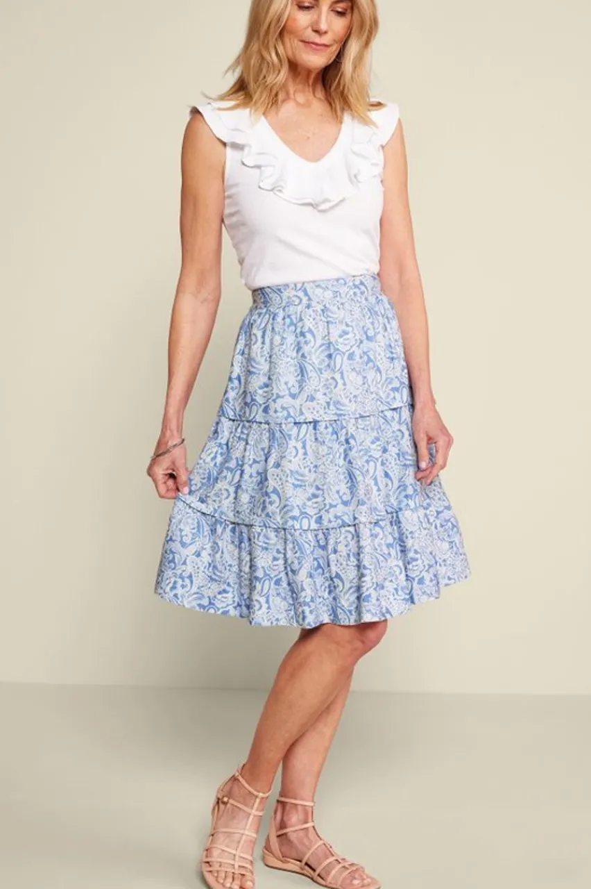 Clearance Talisa Linen Blend Skirt Skirts