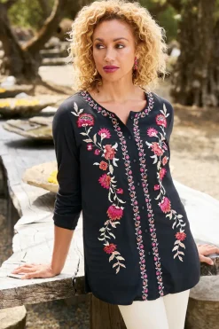 Clearance Talulla Embroidered Tunic Tops