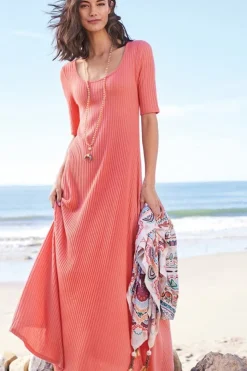 Online Textured Short Sleeve Santiago Dress Dresses