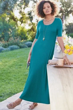 Online Textured Short Sleeve Santiago Dress Dresses