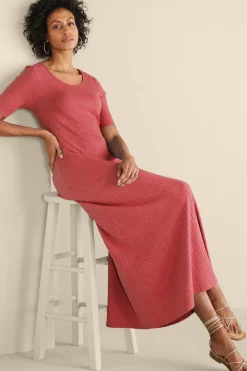 Online Textured Short Sleeve Santiago Dress Dresses